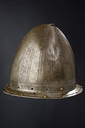 An engraved cabasset