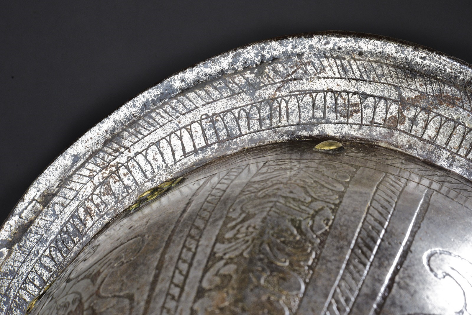 Zuccotto inciso, ferro con decorazioni classiche, Italia settentrionale, circa 1570
