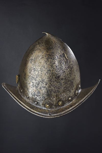Morione aguzzo, ferro, Firenze, seconda metà del XVI secolo
