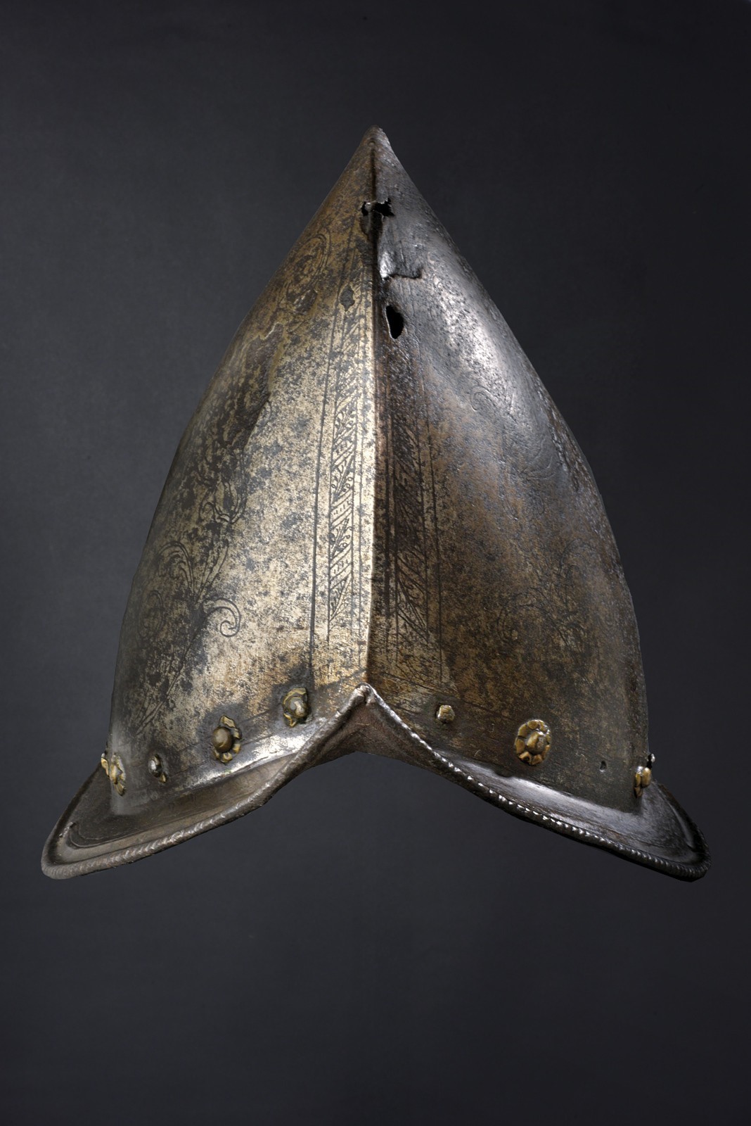 Morione aguzzo, ferro, Firenze, seconda metà del XVI secolo