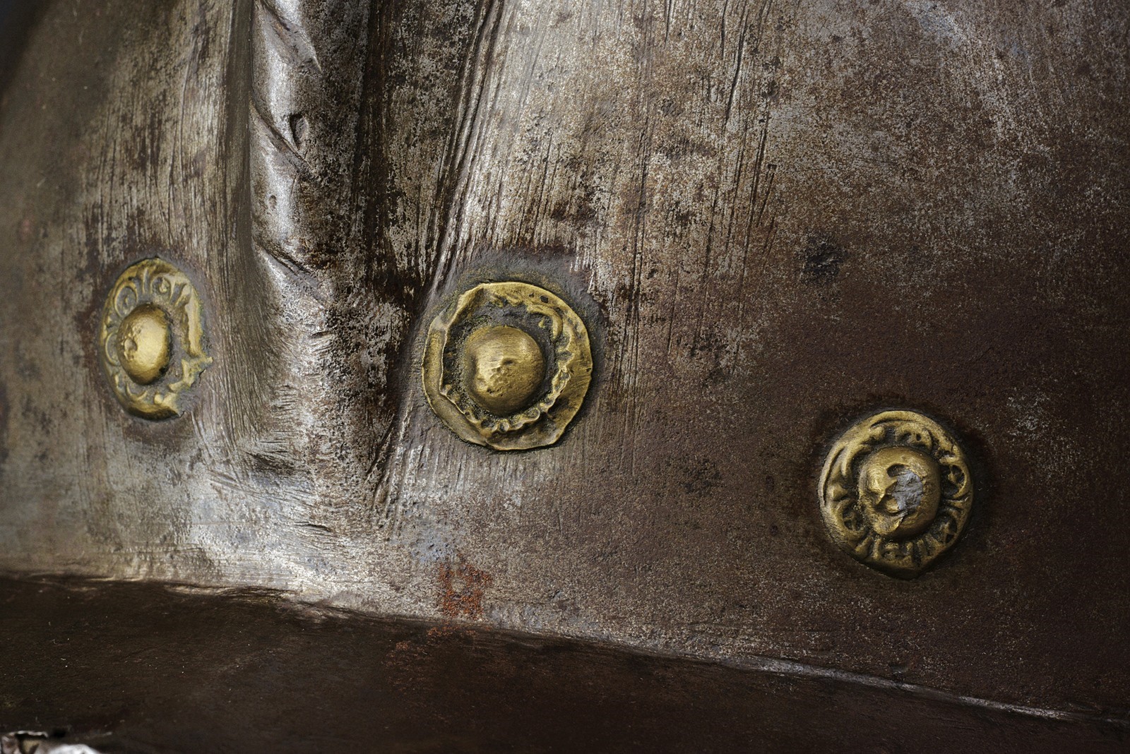 Morioncino, ferro battuto, altezza 23 cm, Italia centrale, circa 1580