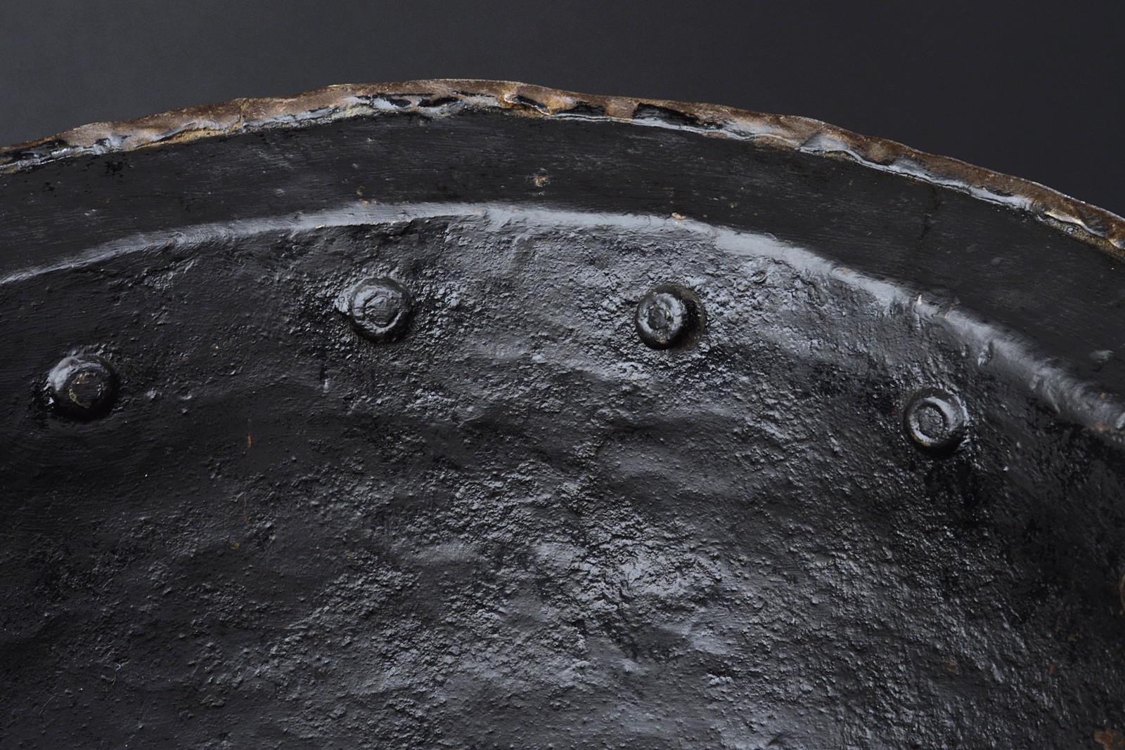 Morioncino, ferro battuto, altezza 23 cm, Italia centrale, circa 1580