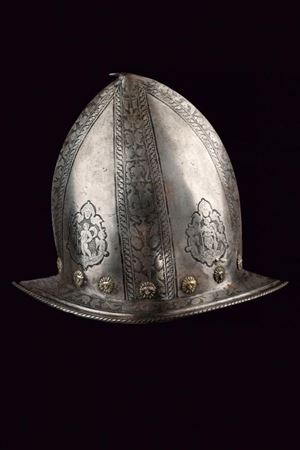 An engraved cabasset