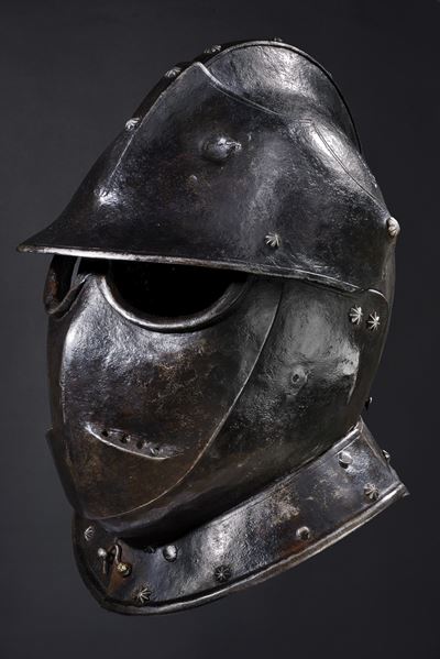 Elmo da assedio, Francia, Prima metà del XVII Secolo, Altezza 29.5 cm