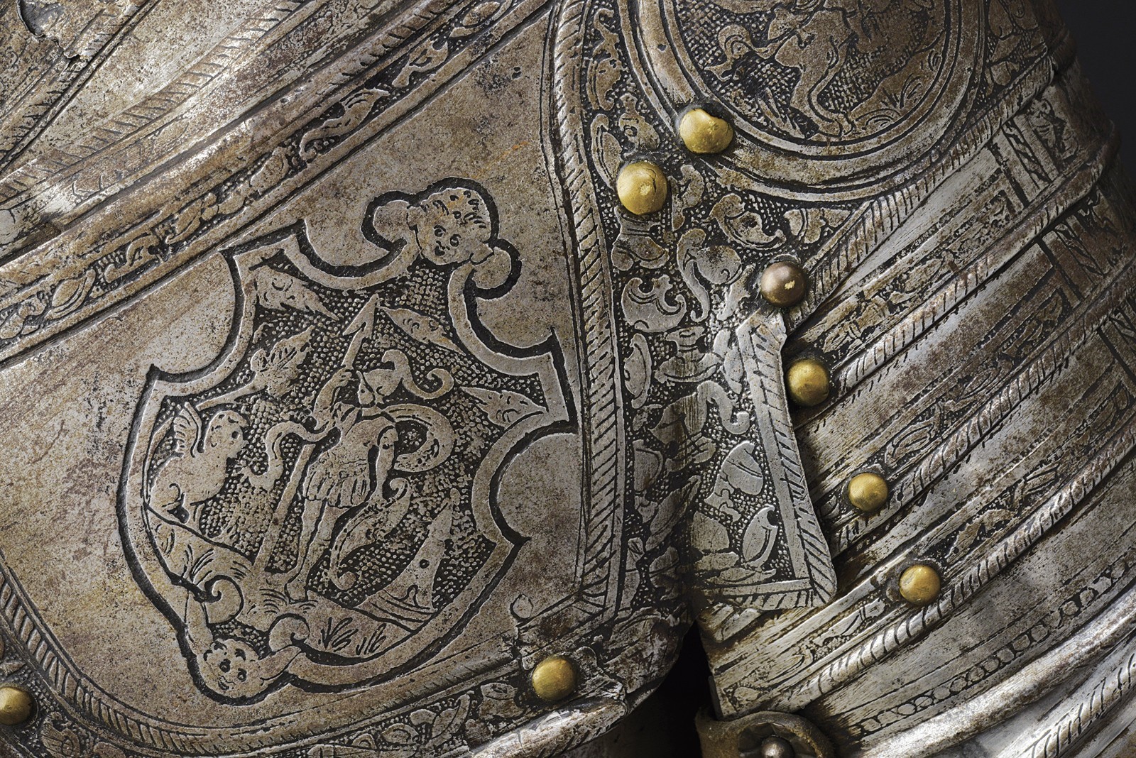 Armatura composita alla 'Pisana', Milano, circa 1570, altezza breastplate 58 cm.