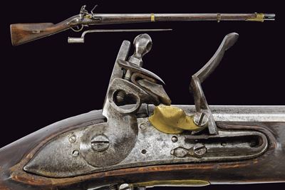 Fucile a pietra focaia da fanteria, Modello 1798/99 con baionetta, Austria, 1800 circa