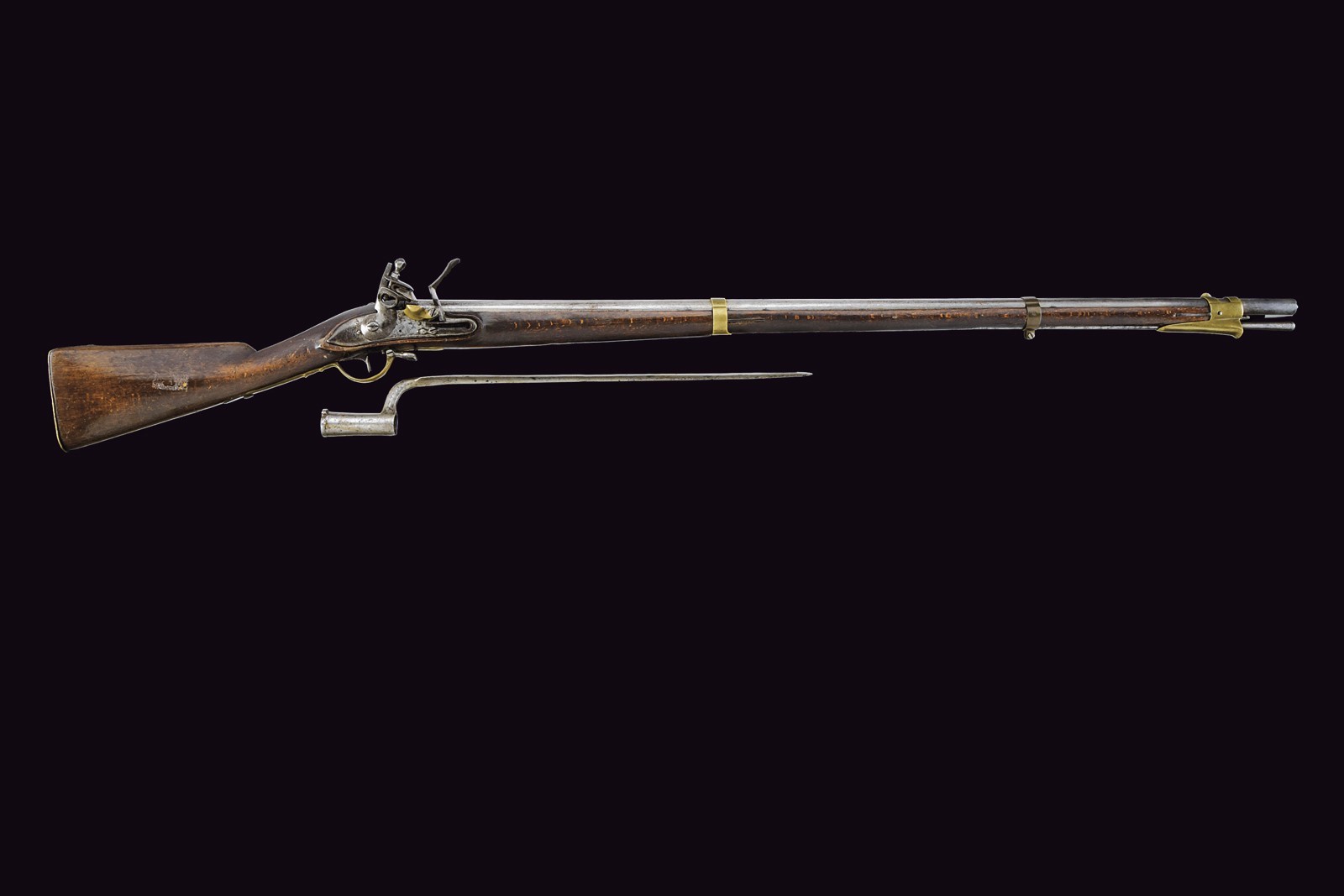 Fucile a pietra focaia da fanteria, Modello 1798/99 con baionetta, Austria, 1800 circa