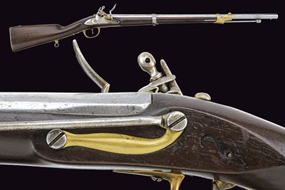 Moschettone da gendarmeria, Mod. AN IX, Francia, lunghezza 114.5 cm, datazione circa 1800
