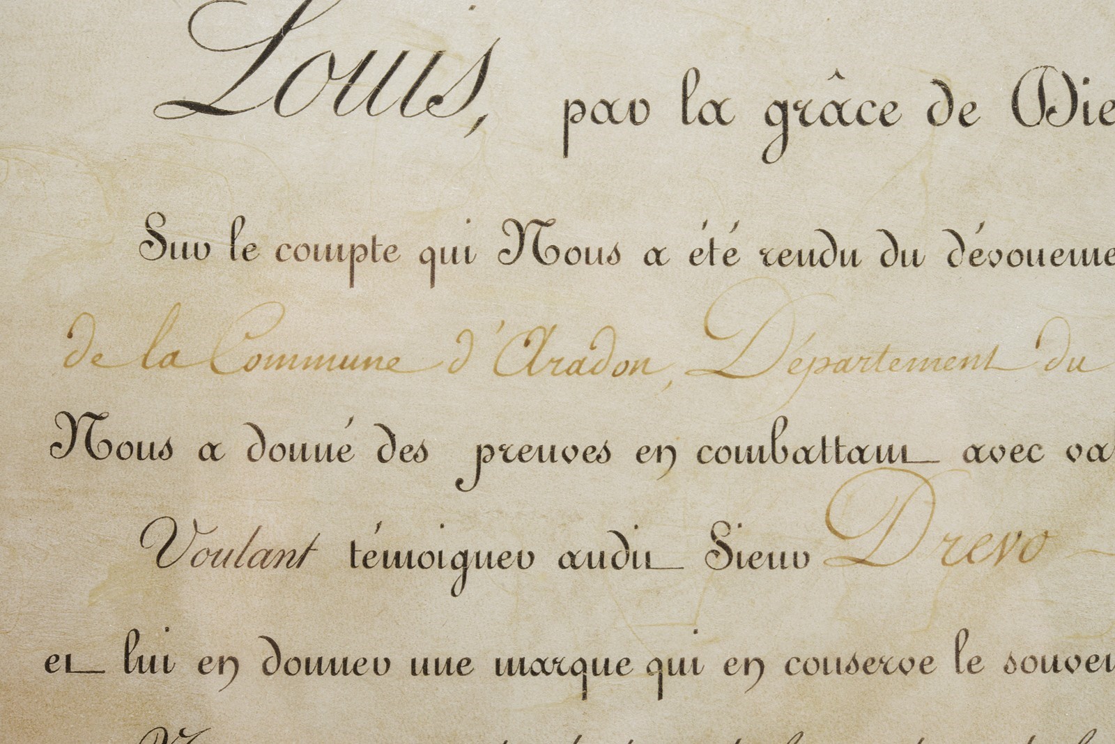 Fucile di ricompensa donato da Luigi XVIII, Parigi, 1817
