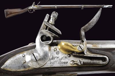 Fucile a pietra focaia Mod. 1777, St. Etienne, lunghezza 151 cm