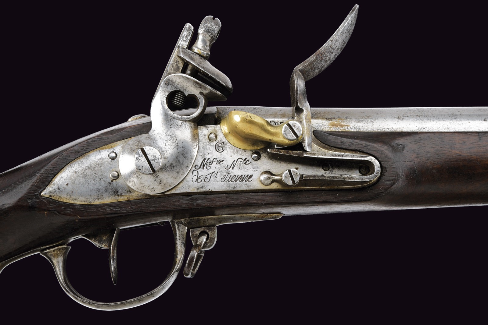 Fucile a pietra focaia Mod. 1777, St. Etienne, lunghezza 151 cm