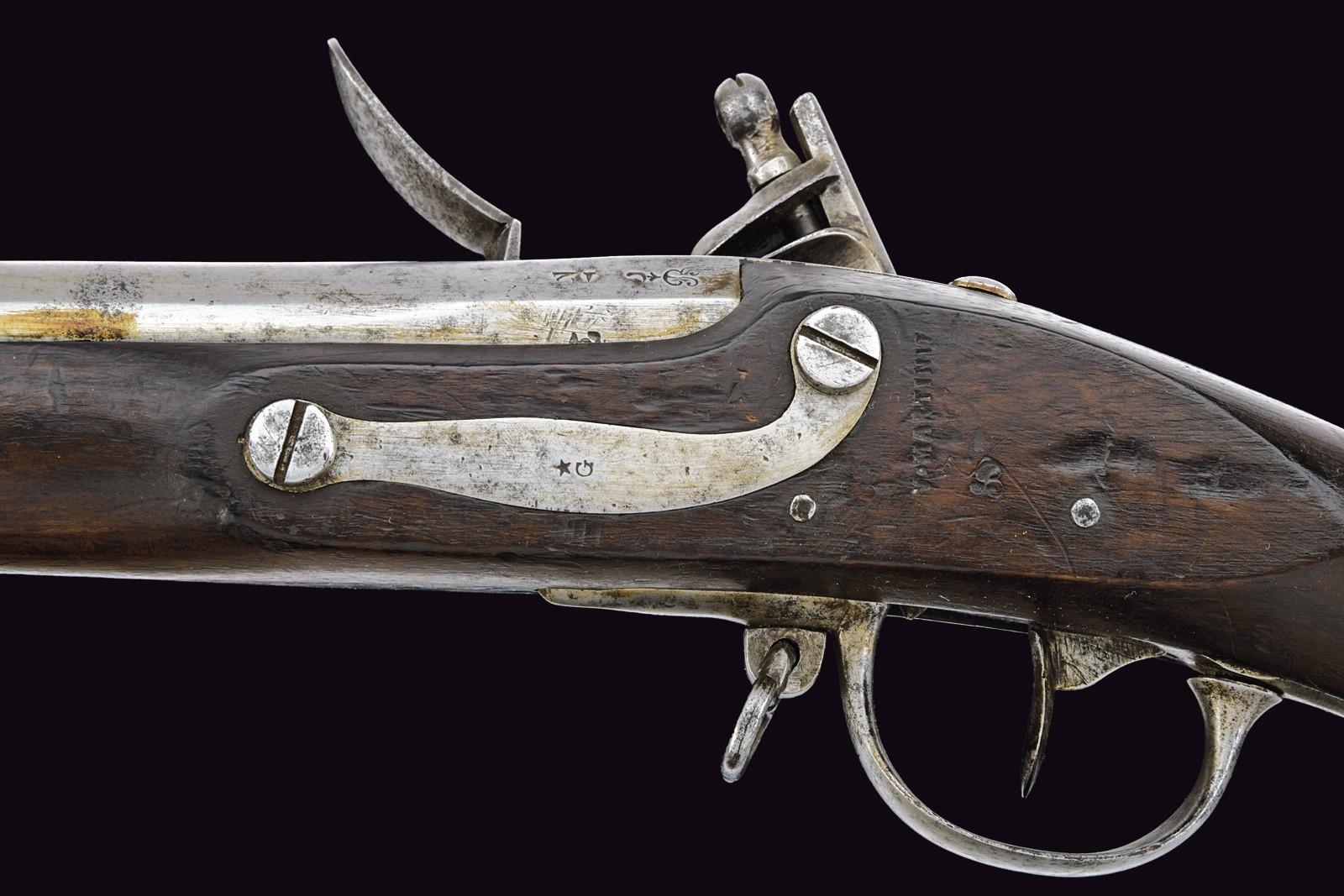 Fucile a pietra focaia Mod. 1777, St. Etienne, lunghezza 151 cm