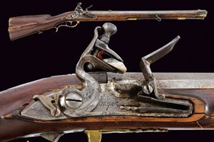 A very scarce military flintlock rifle