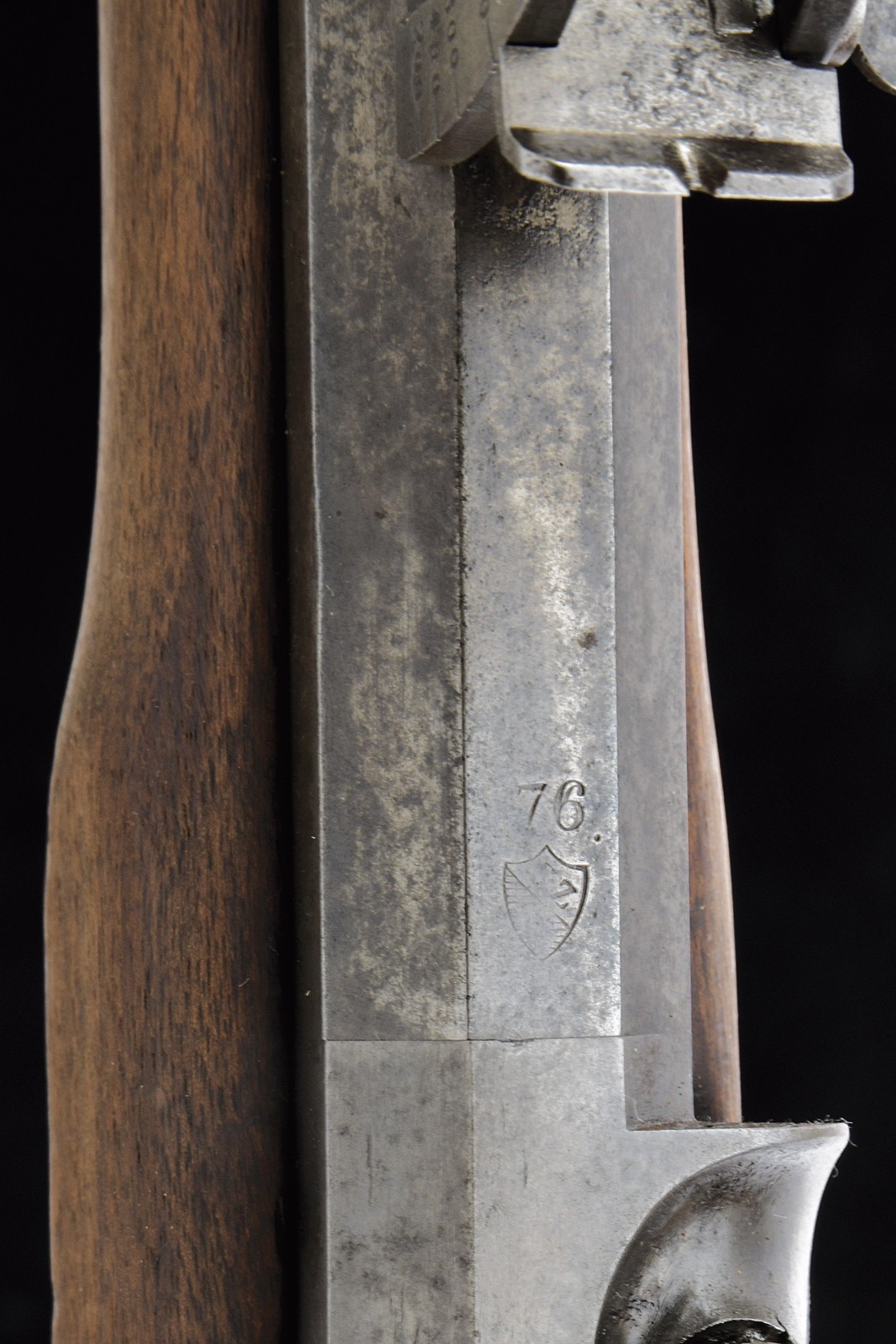 Carabina a luminello Mod. 1851, Svizzera, lunghezza 126 cm.