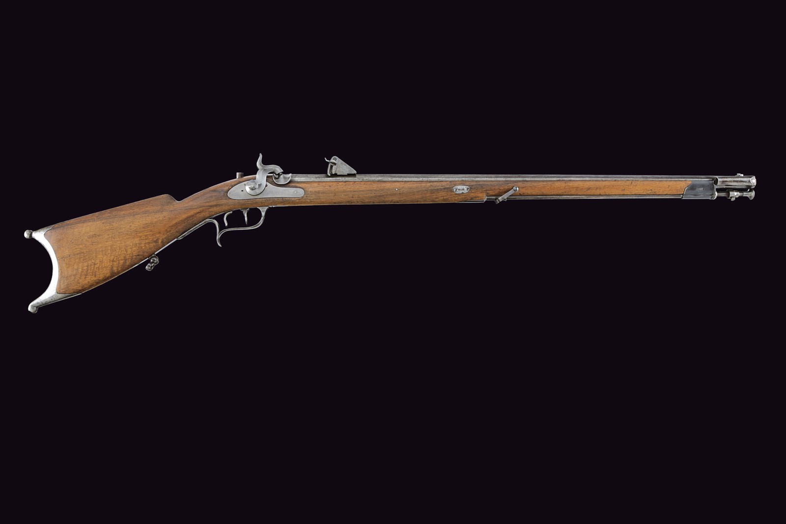 Carabina a luminello Mod. 1851, Svizzera, lunghezza 126 cm.