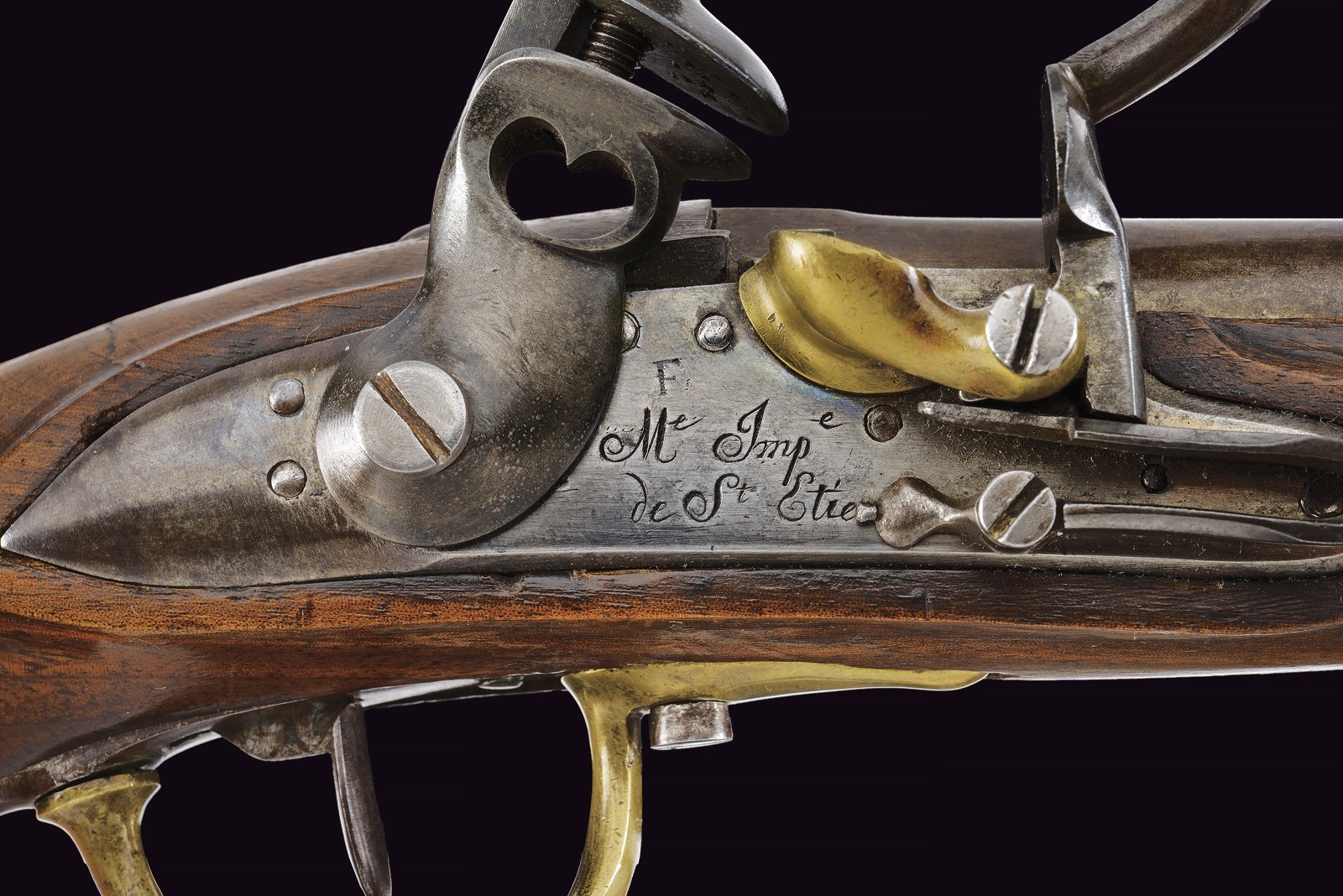 Pistola Mod. AN IX modificata AN XIII, St. Etienne, lunghezza 35.5 cm, primo quarto del XIX secol...