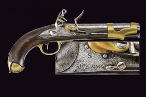 An AN IX flintlock pistol