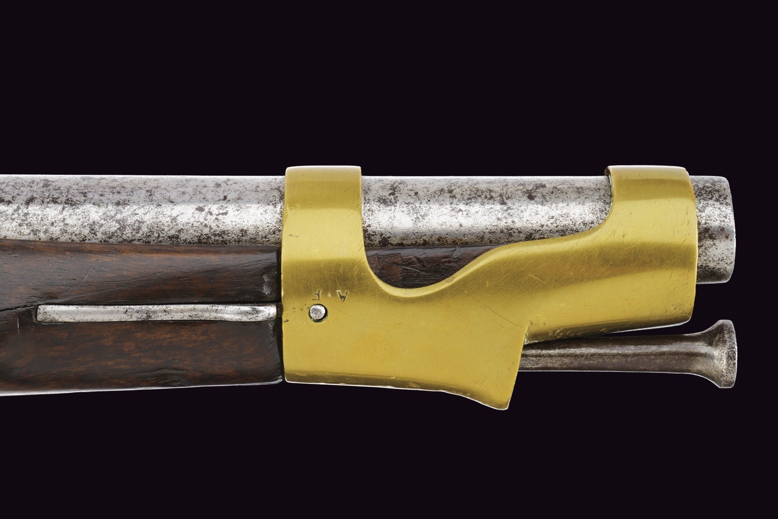 Pistola a pietra focaia, St. Etienne, AN IX, lunghezza 37 cm