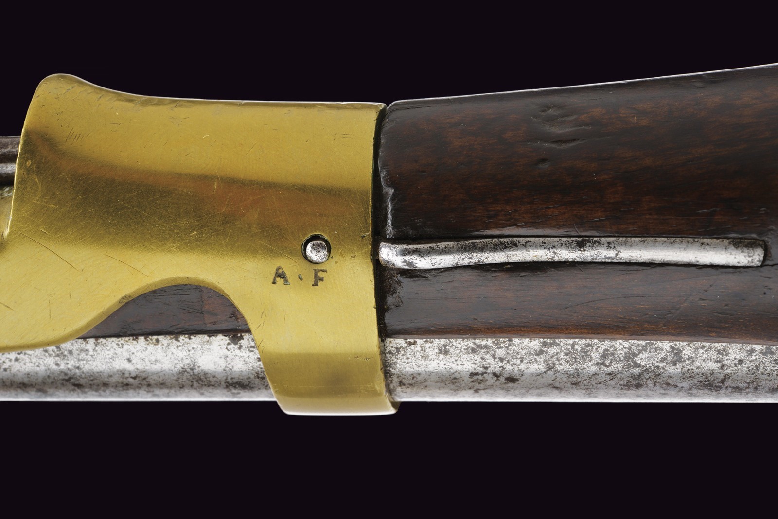 Pistola a pietra focaia, St. Etienne, AN IX, lunghezza 37 cm
