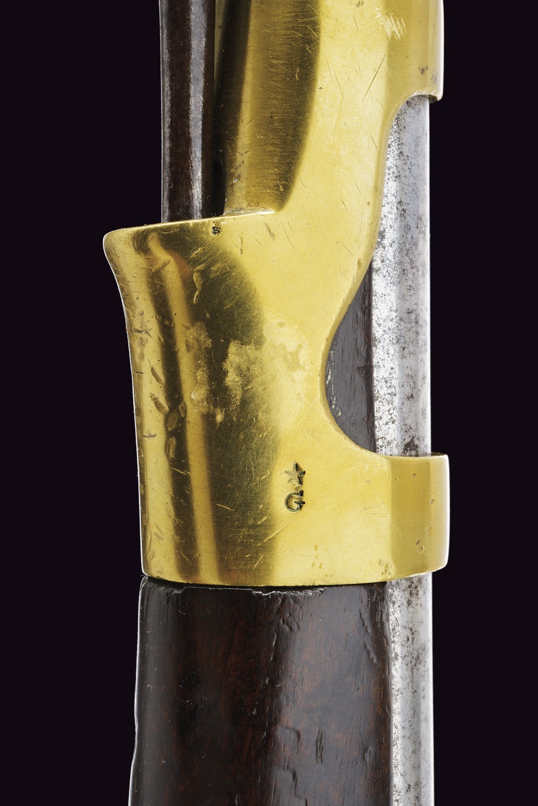 Pistola a pietra focaia, St. Etienne, AN IX, lunghezza 37 cm