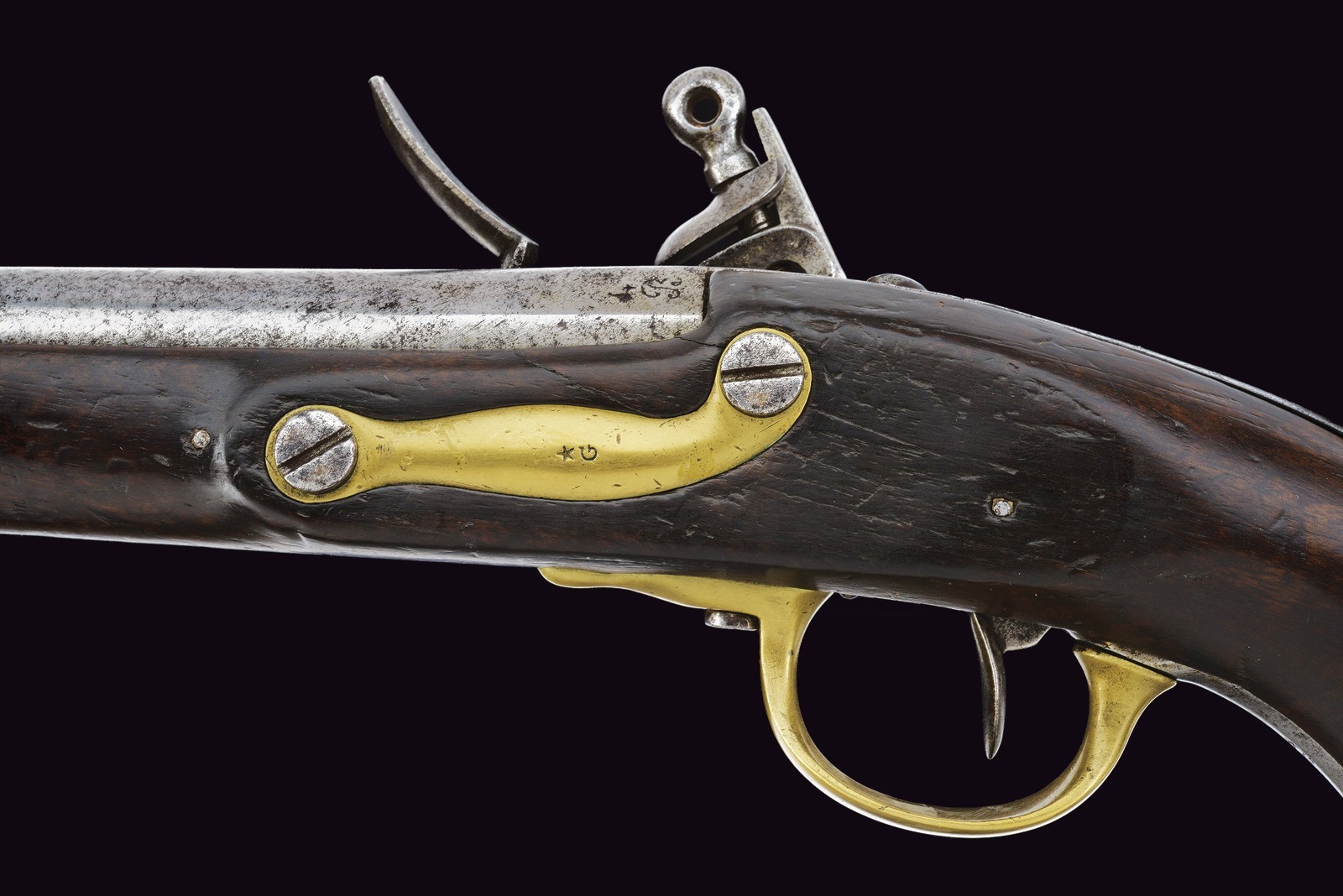 Pistola a pietra focaia, St. Etienne, AN IX, lunghezza 37 cm