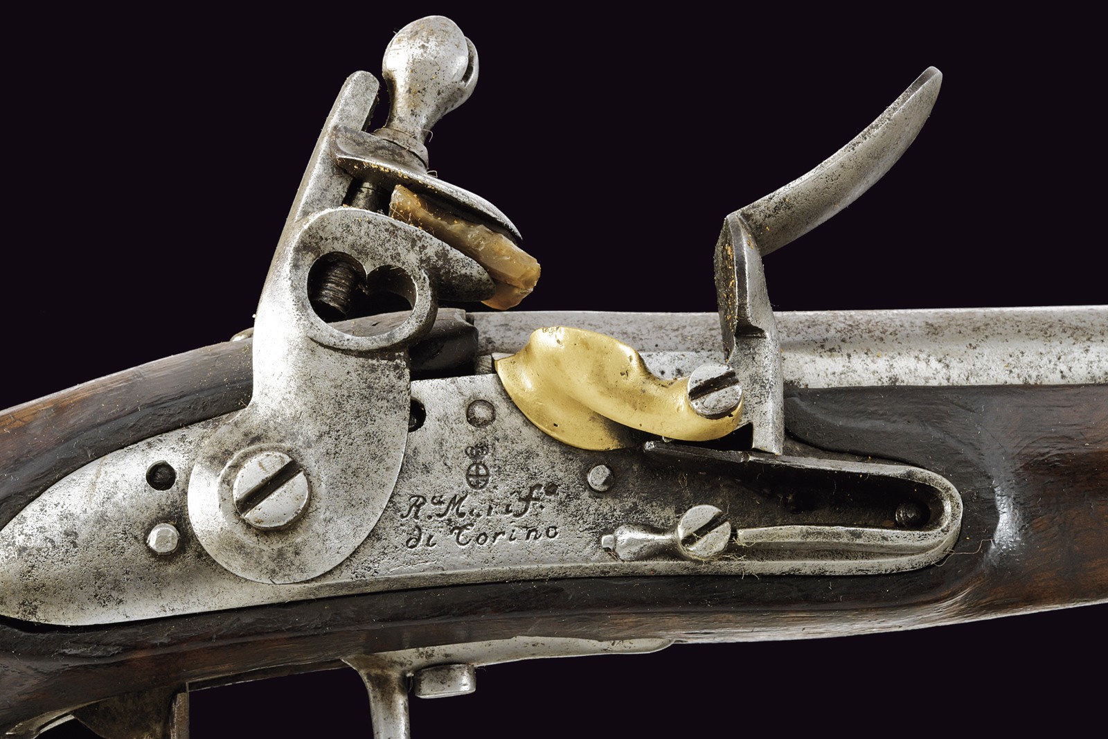 Pistola a pietra, modello 1814, Torino