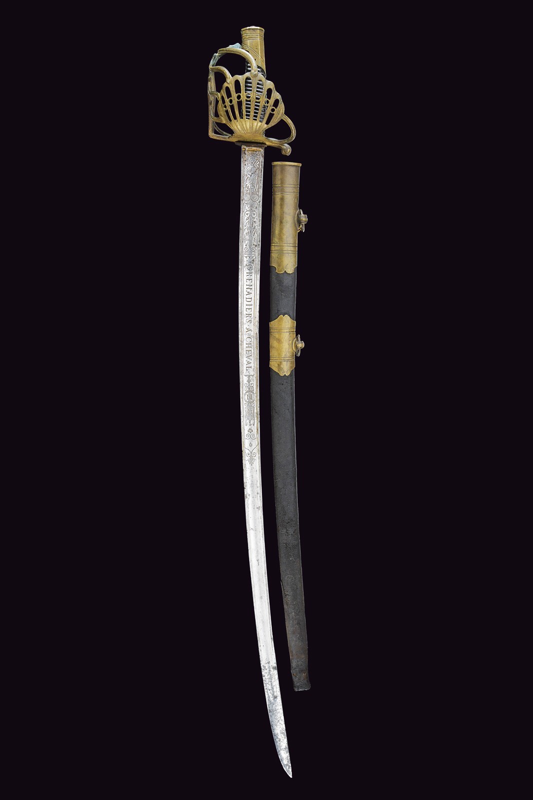 Sciabola a garde-de-bataille, Granatieri a Cavallo della Guardia Imperiale, Francia, Inizio XIX S...