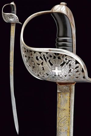 Bella sciabola appartenuta al conte Stanislao Grimaldi del Poggetto