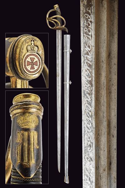 Spada da ufficiale di cavalleria, Russia imperiale, XIX Secolo