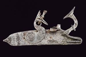 A big snaphaunce lock for a gun