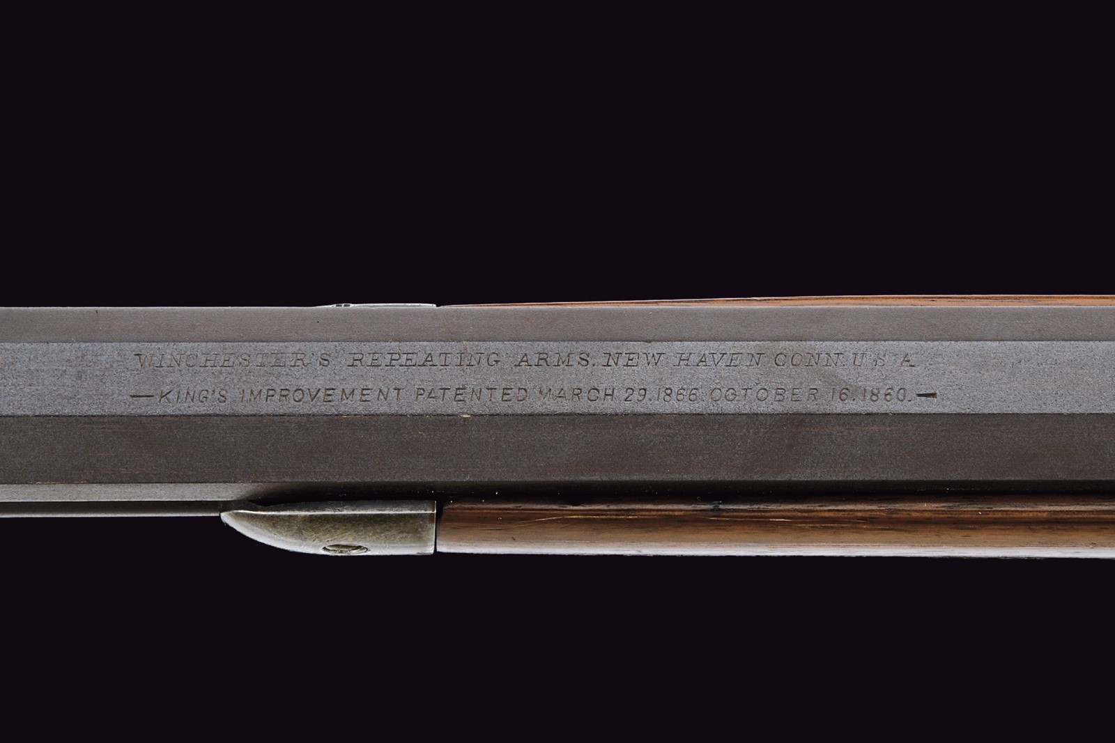 Winchester, Fucile Model 1873 con canna ottagonale e calibro .38 W.C.F.