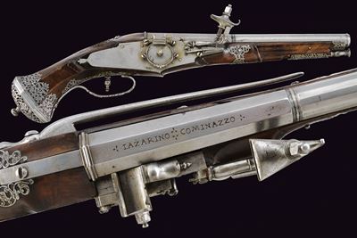 Pistola Bresciana a ruota, Prima metà del XVII Secolo