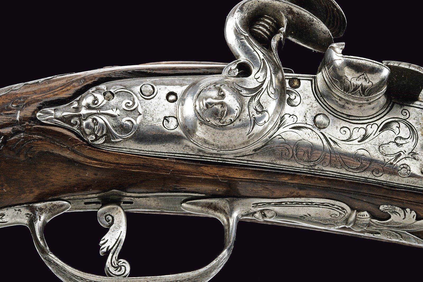 Pistola alla fiorentina, XVIII Secolo, lunghezza 41 cm