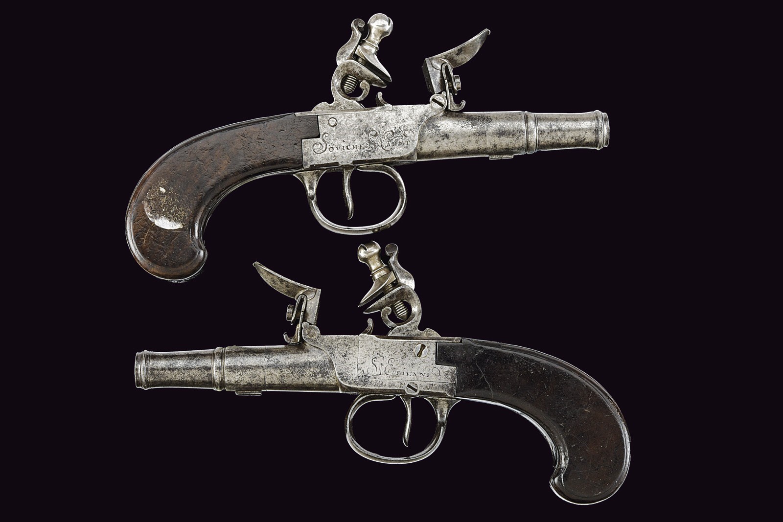 A pair of pocket flintlock pistols circa 1800 | Rare and Fine Antique ...