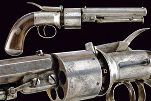 Raro ed interessante revolver a luminello Baker di transizione