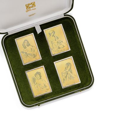 Gregorio Sciltian, Quattro opere in oro 24k e argento