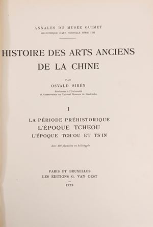Historire des arts anciens de la Chine