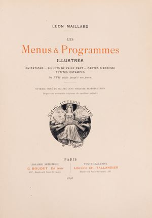 Illustrated menus &amp; programmes