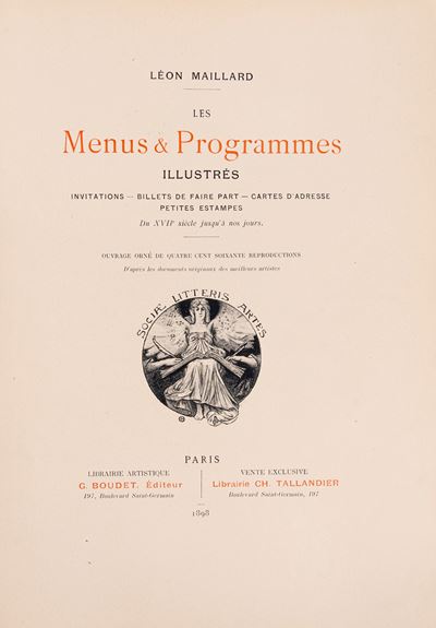Les menus & Programmes illustrés, 1898