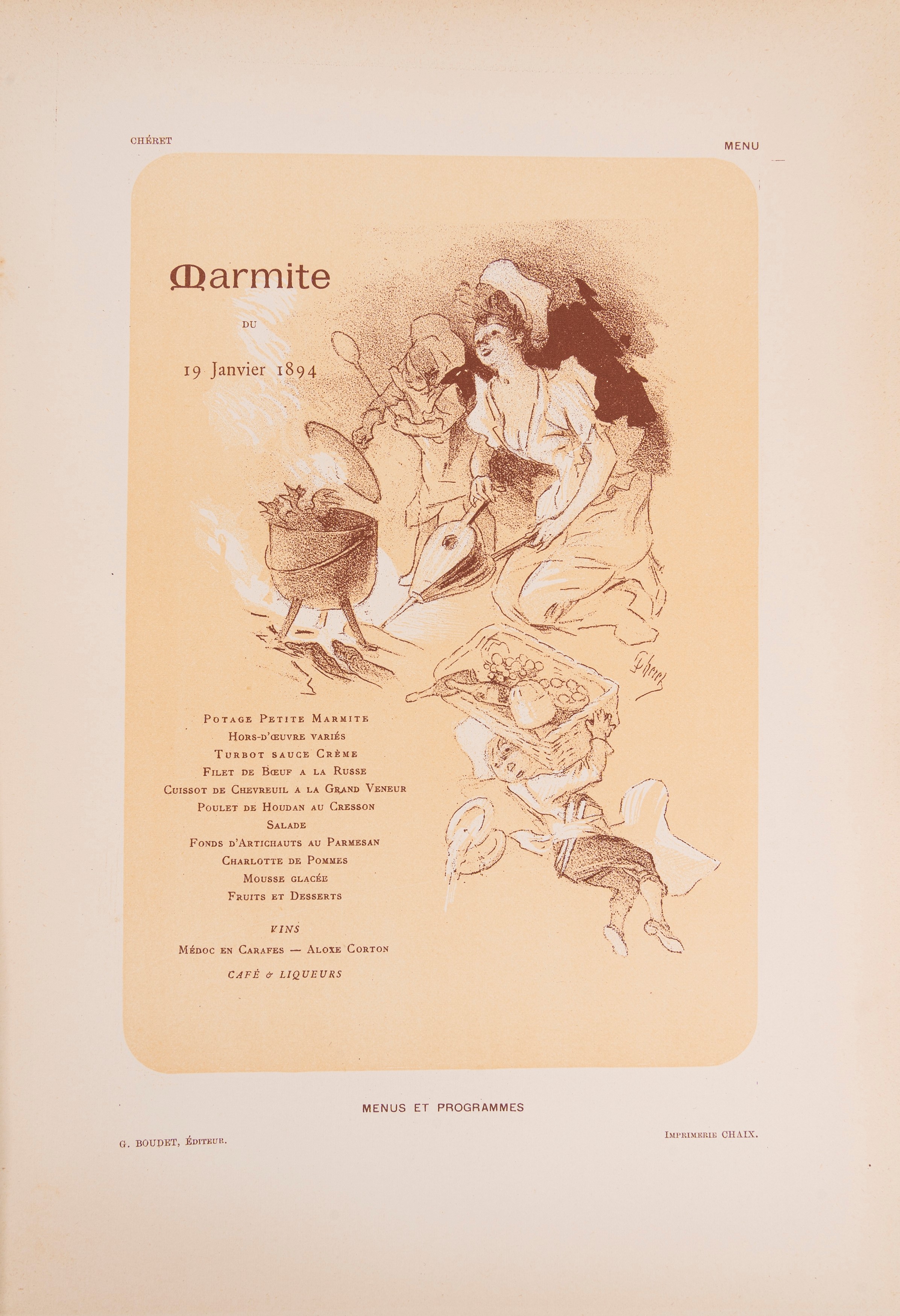 Leon Maillard - Les menus & Programmes illustrés, 1898