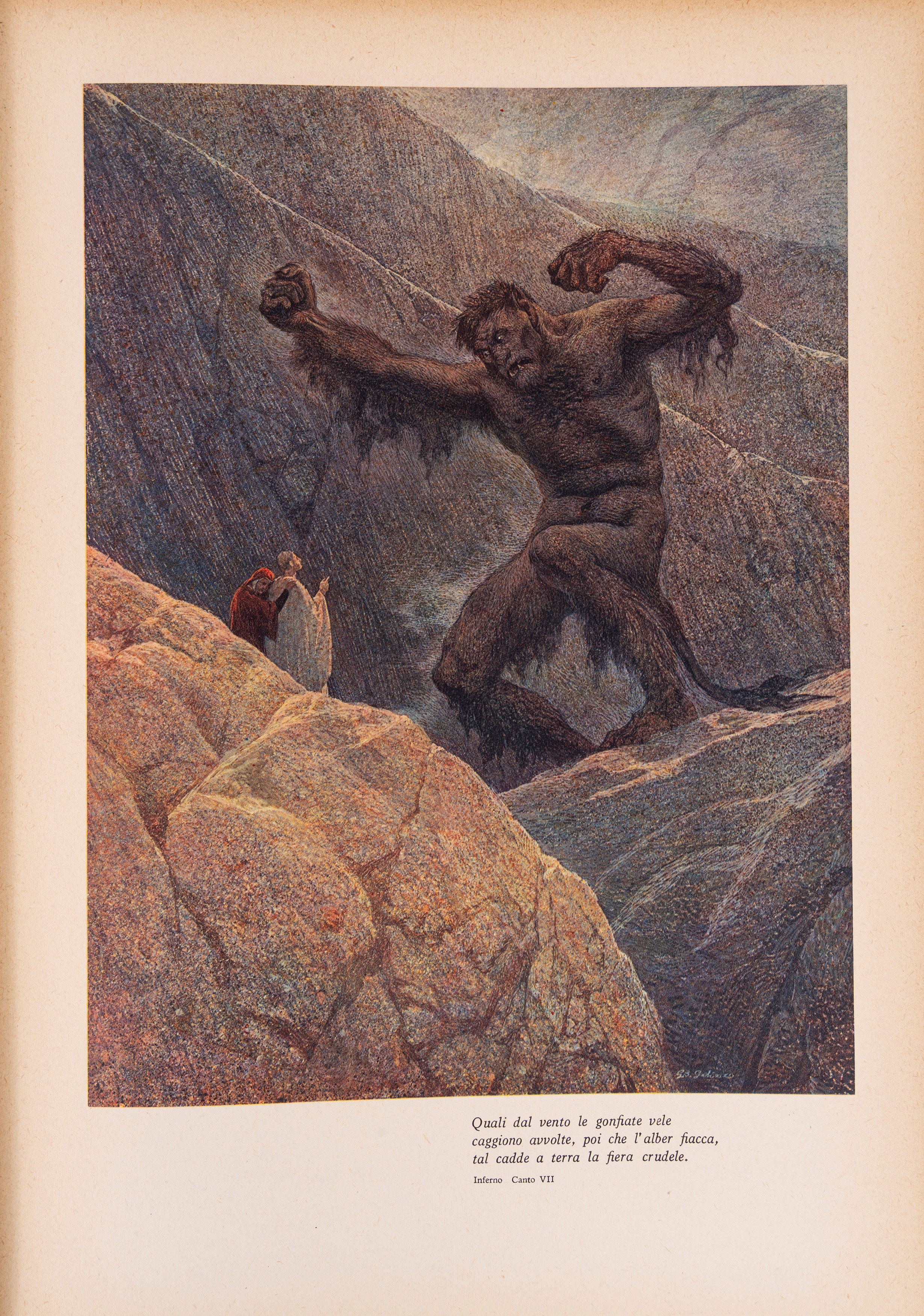 Dante Alighieri - La Divina Commedia - Edizione del 1943 con illustrazioni di G. B. Galizzi