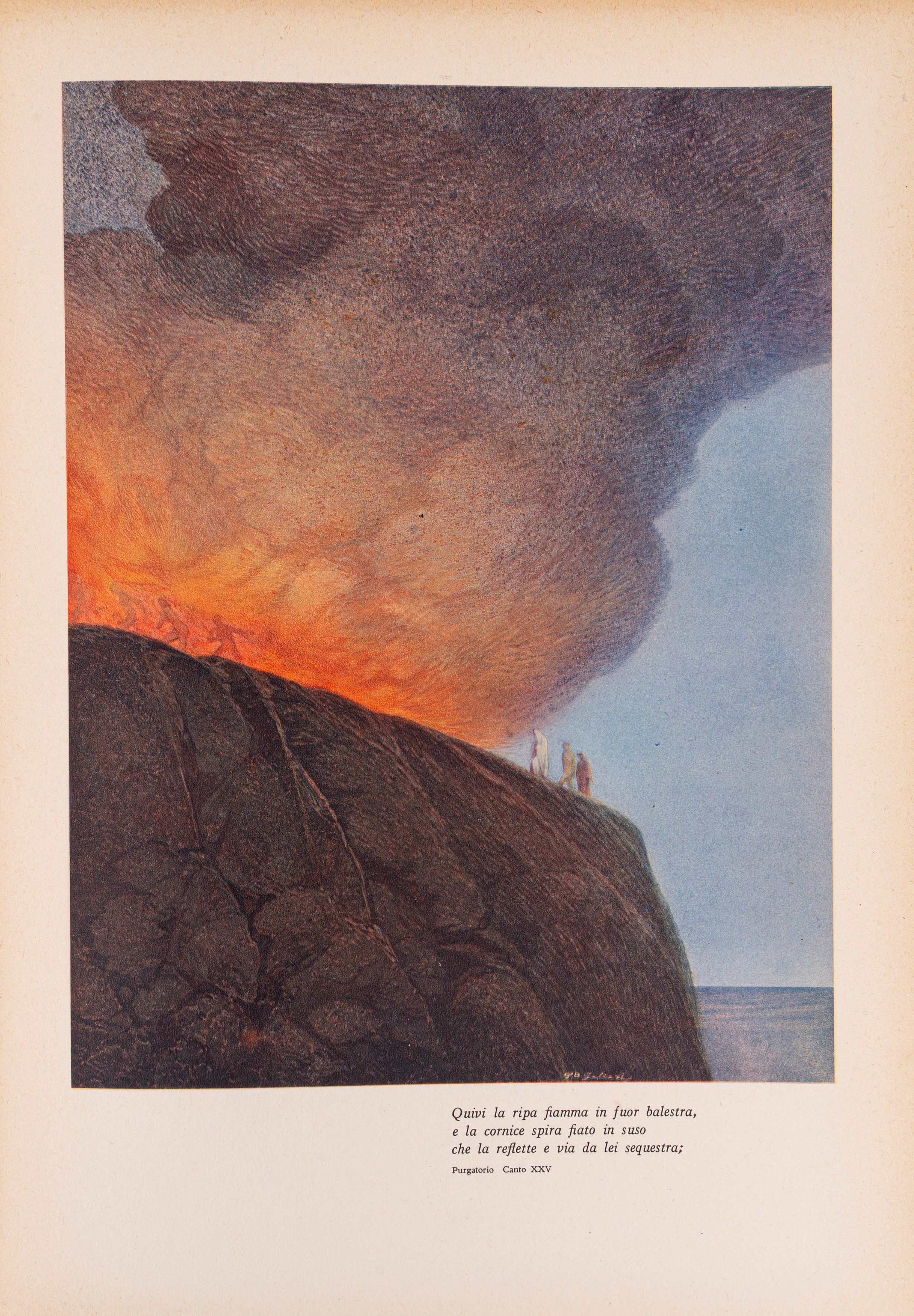 Dante Alighieri - La Divina Commedia - Edizione del 1943 con illustrazioni di G. B. Galizzi