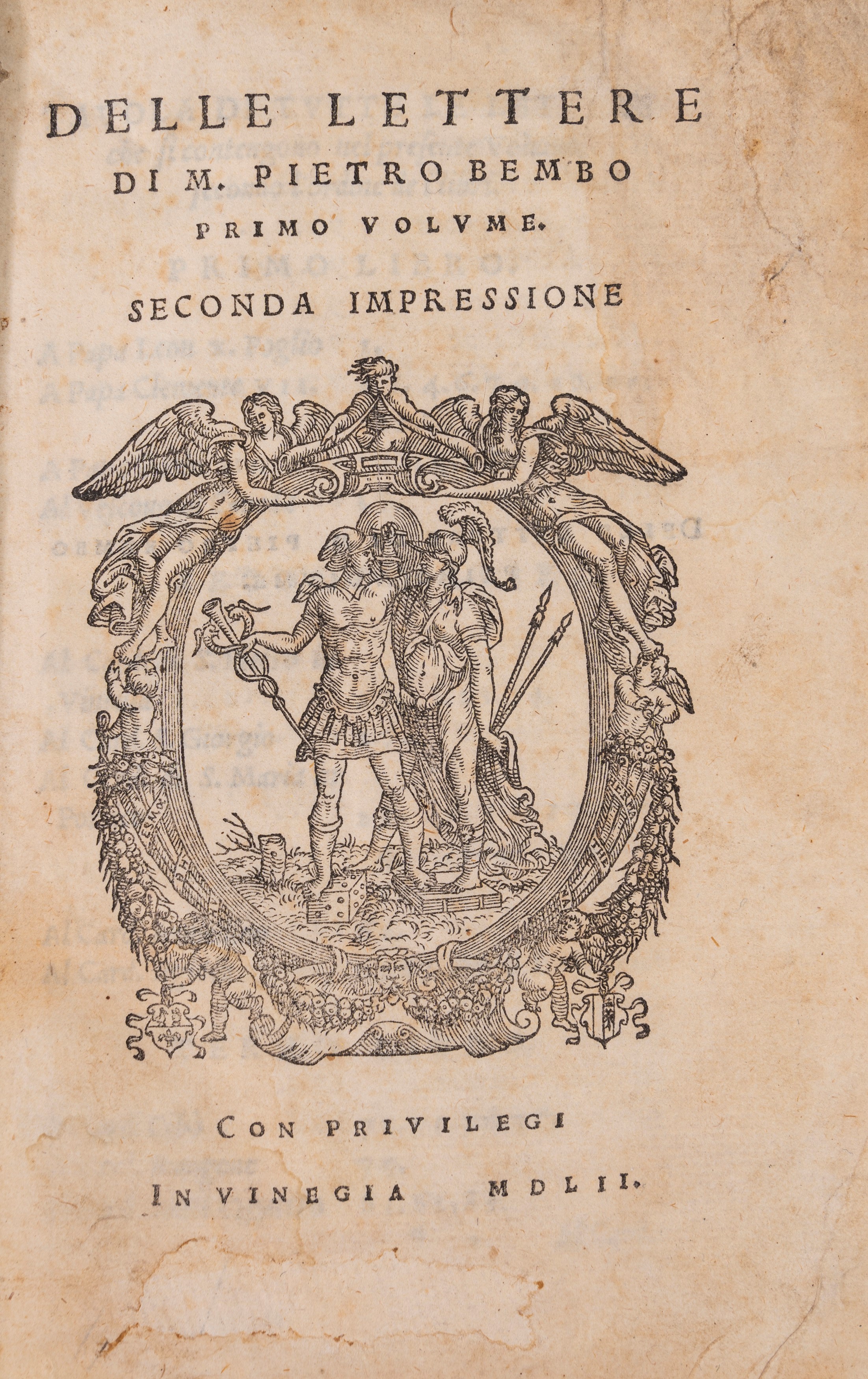 Pietro Bembo - Delle lettere - Volume I, Impressione del 1552