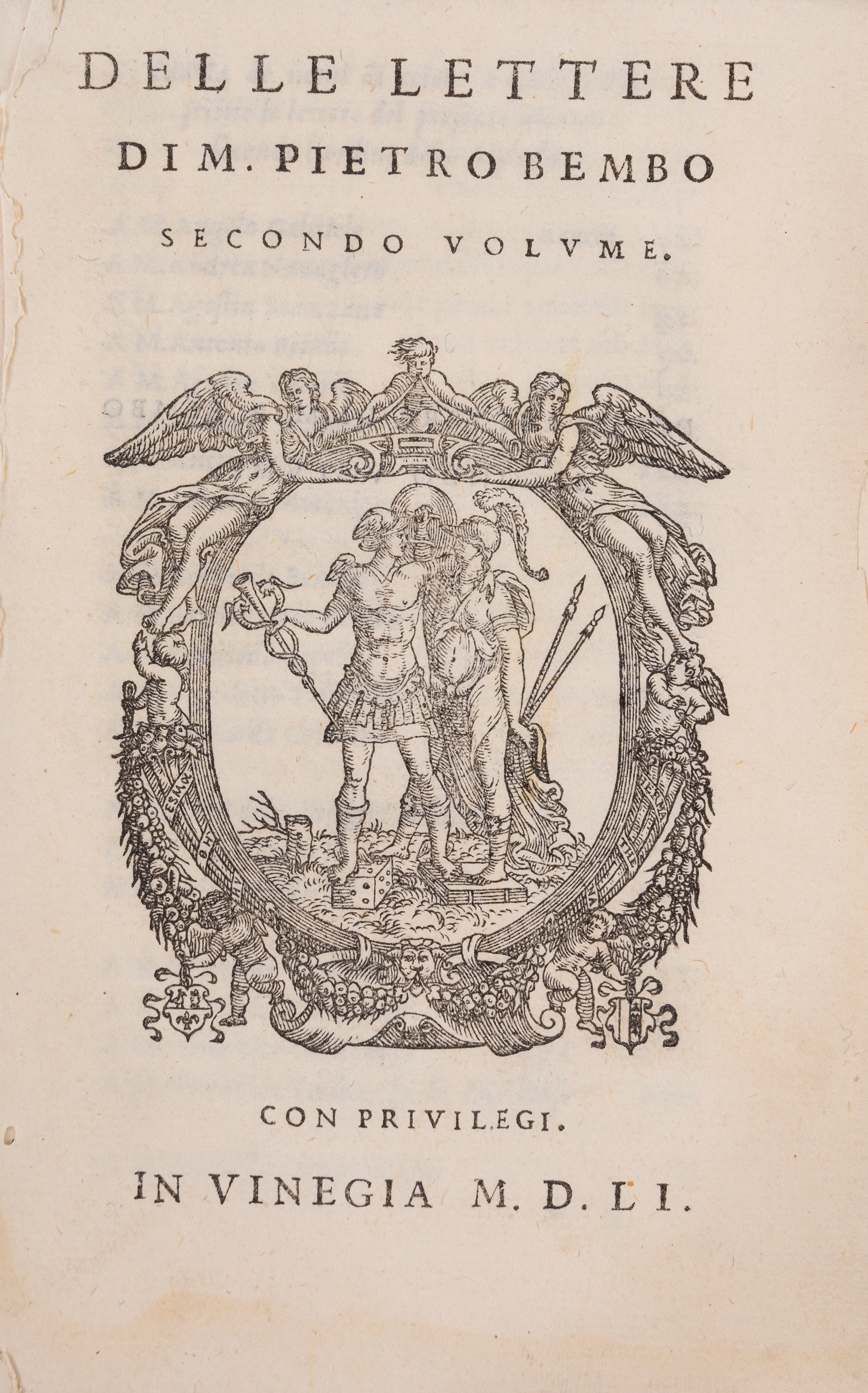 Pietro Bembo - Delle lettere - Volume I, Impressione del 1552