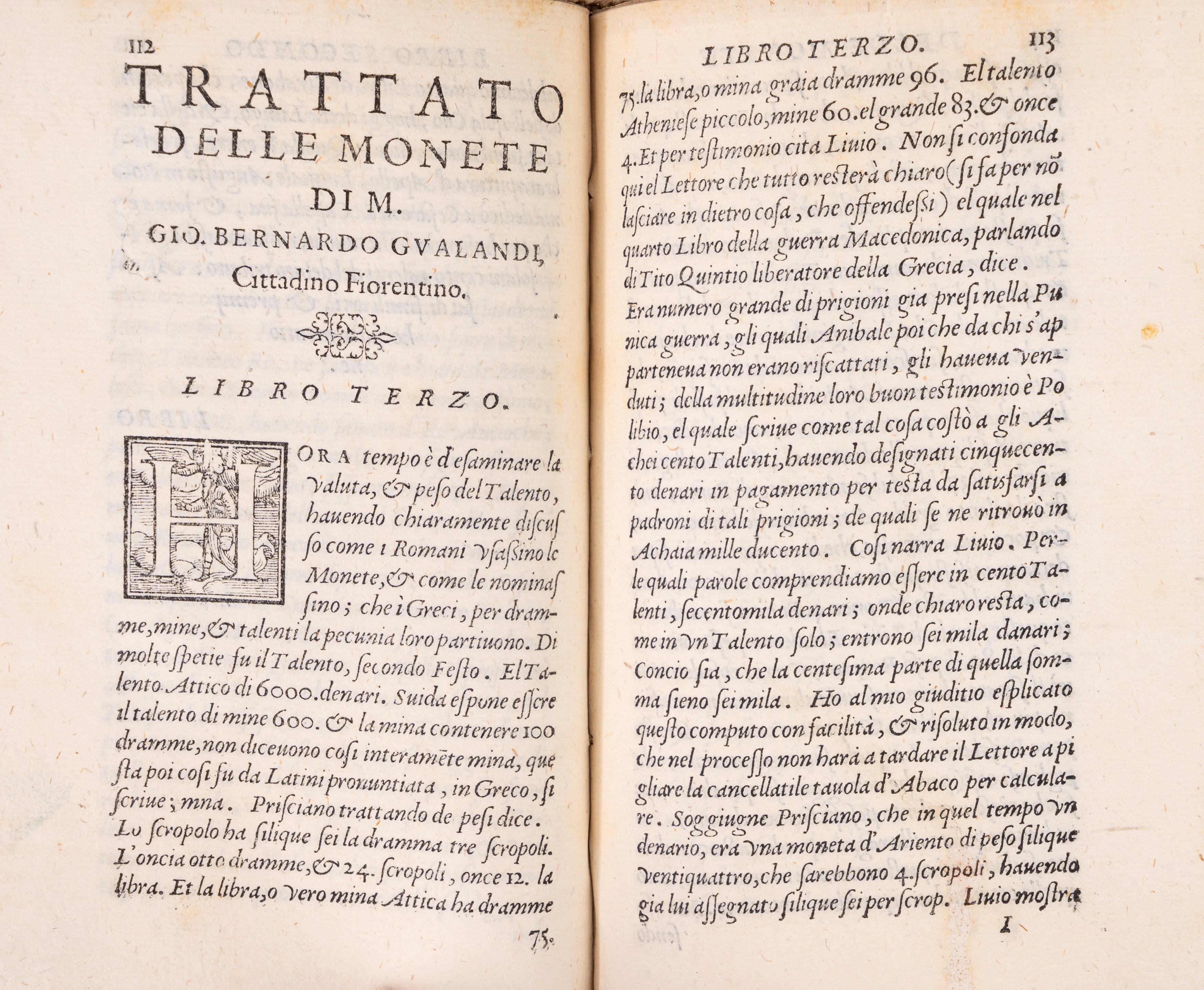 Guillaume Budé - Trattato delle Monete e Valuta loro ridotte dal costume antico all'uso moderno, ...