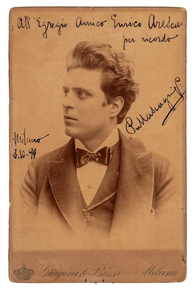 Foto con dedica, 1899