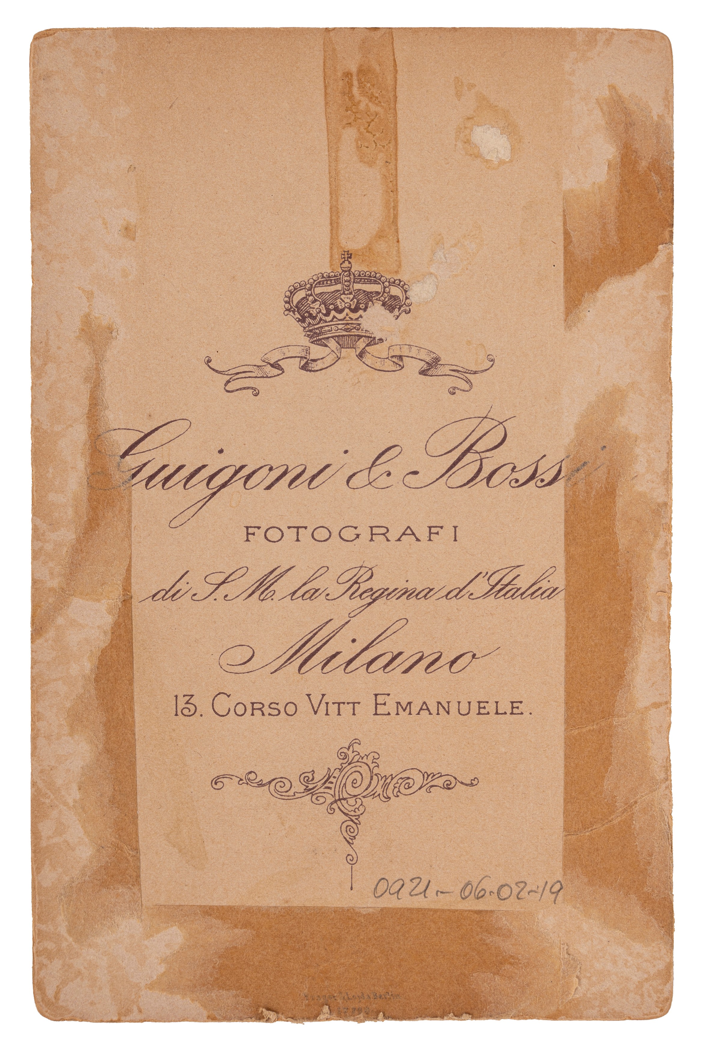 Pietro Mascagni - Foto con dedica, 1899
