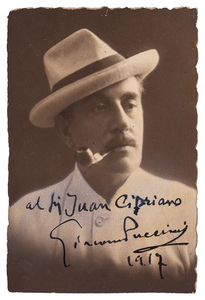 Puccini, Foto con dedica 1917