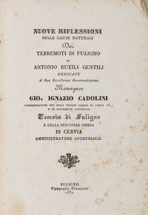 New reflections on the natural causes of the Fuligno earthquakes