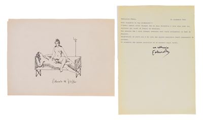 Disegno a china con scena erotica, 1963